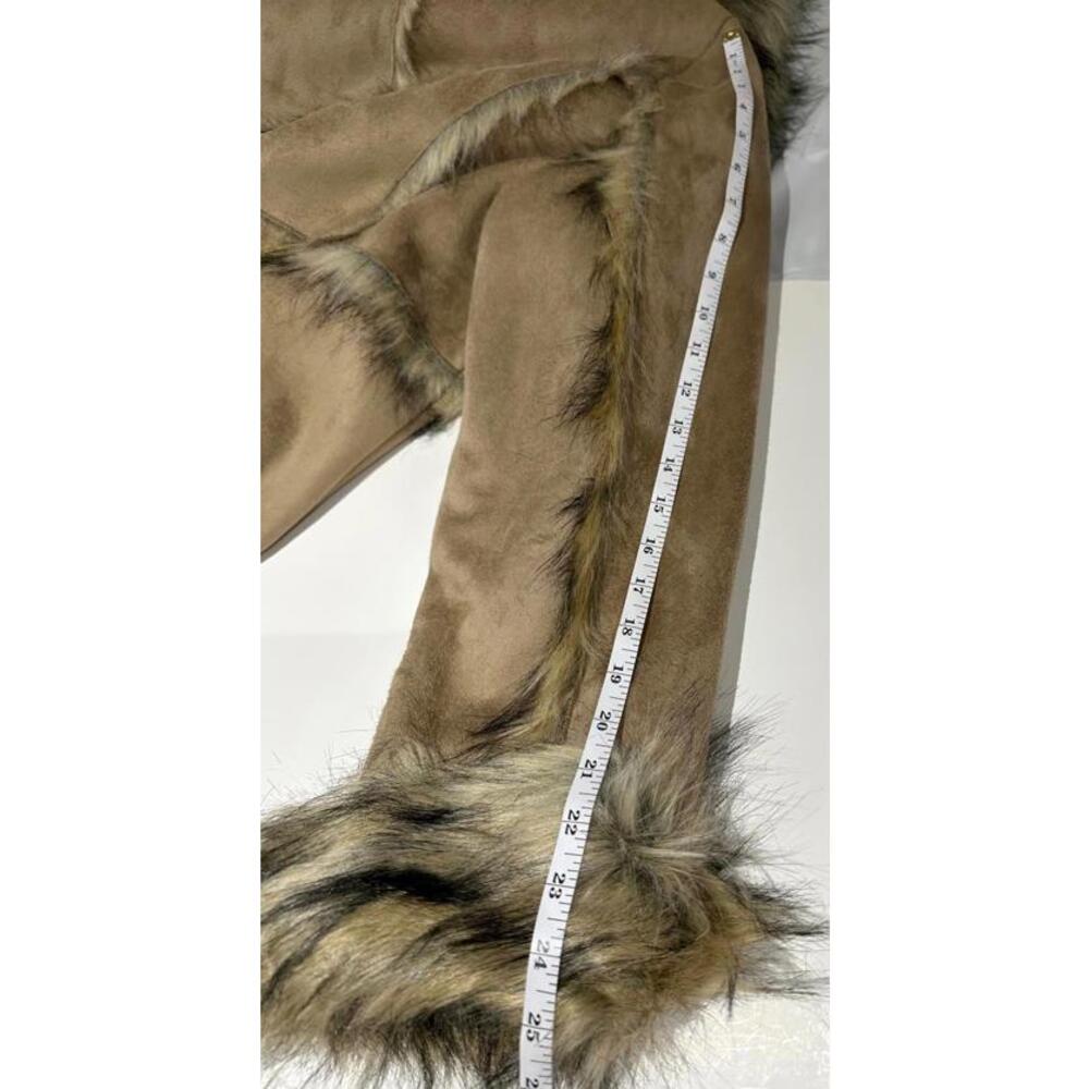 Fabulous Furs Long Faux Fur Trimmed Coat for Women 3X - Picture 6 of 8